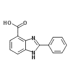 结构式 CAS# 66630-72-6, 2-苯基-1H-苯并咪唑-4-羧酸
