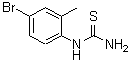 结构式 CAS# 66644-79-9, 1-(4-溴-2-甲基苯基)硫脲
