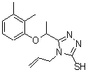structure of CAS# 667413-66-3, 4-Allyl-5-[1-(2,3-dimethylphenoxy)ethyl]-4H-1,2,4-triazole-3-thiol;5-[(2,3-d<wbr>imethylph<wbr>enoxy)eth<wbr>yl]-4-pro<wbr>p-2-enyl-<wbr>1,2,4-tri<wbr>azole-3-t<wbr>hiol;5-[1-(2,3<wbr>-dimethyl<wbr>phenoxy)e<wbr>thyl]-4-(<wbr>prop-2-en<wbr>-1-yl)-4H<wbr>-1,2,4-tr<wbr>iazole-3-<wbr>thiol;MFCD04054670