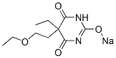 CAS 登录号：66941-22-8， 5-(2-乙氧基乙基)-5-乙基-2-钠氧基-4,6(1H,5H)-嘧啶二酮