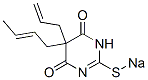 CAS 登录号：66941-49-9， 5-烯丙基-5-(2-丁烯基)-2-钠硫基-4,6(1H,5H)-嘧啶二酮
