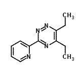 结构式 CAS# 669707-13-5, 5,6-二乙基-3-(2-吡啶基)-1,2,4-三嗪