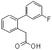 结构式 CAS# 669713-85-3, (3'-氟-2-联苯基)乙酸
