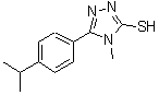 结构式 CAS# 669729-28-6, 5-(4-异丙基苯基)-4-甲基-4H-1,2,4-三唑-3-硫醇