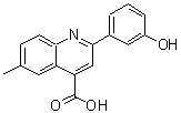 structure of CAS# 669740-21-0, 2-(3-Hydroxyphenyl)-6-methyl-4-quinolinecarboxylic acid;2-(3-hydroxyphenyl)-6-methylquinoline-4-carboxylic acid;2-(3-HYDROXY-PHENYL)-6-METHYL-QUINOLINE-4-CARBOXYLIC ACID;MFCD03421937
