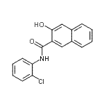structure of CAS# 6704-40-1, N-(2-Chlorophenyl)-3-Hydroxy-2-Naphthamide;2-Hydroxy-3-naphthoic Acid 2-Chloroanilide;2-HYDROXY-3-NAPHTHOICACID2-CHLOROANILIDE;3-Hydroxy-2-naphthoic Acid 2-Chloroanilide