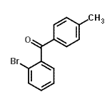 structure of CAS# 67104-64-7, (2-Bromophenyl)(4-methylphenyl)methanone;2-Bromo-4'-methylbenzophenone