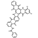 CAS 登录号：6717-38-0， N-(7,9-二氯-5,11,14,19,21-五氧代-6,11,14,19,20,21-六氢-5H-萘并[2,3-c]萘并[2',3':6,7]吲哚并[3,2-A]吖啶-15-基)苯甲酰胺