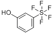 structure of CAS# 672-31-1, 3-(Pentafluorosulfanyl)Phenol;PENTAFLUORO-(3-HYDROXYPHENYL)-SULFUR;3-Hydroxyphenylsulphurpentafluoride;3-HYDROXYPHENYLSULFUR PENTAFLUORIDE