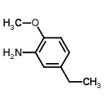 structure of CAS# 67291-61-6, 5-Ethyl-2-methoxyaniline;5-ethyl-2-methoxyaniline