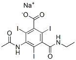 CAS#: 67292-82-4， 5-Acetylamino-N-Ethyl-2,4,6-Triiodoisophthalamic Acid Sodium Salt