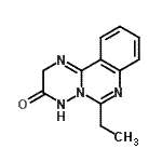 CAS 登录号：672952-28-2， 6-乙基-2H-[1,2,4]三嗪并[2,3-c]喹唑啉-3(4H)-酮