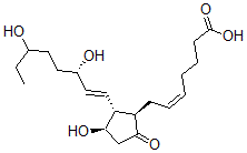 CAS 登录号：67355-95-7， 18-羟基前列腺素 E2