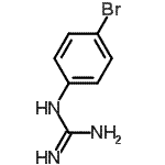 结构式 CAS# 67453-81-0, 1-(4-溴苯基)胍