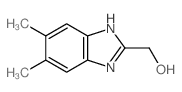 structure of CAS# 6761-86-0, 5,6-Dimethyl-1H-Benzimidazole-2-Methanol;St5443295;Mls000756324;Smr000528680