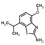 CAS 登录号：67617-88-3， 7-异丙基-4-甲氧基-1,3-苯并噻唑-2-胺