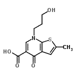 CAS#: 67637-77-8， 7-(3-Hydroxypropyl)-2-methyl-4-oxo-4,7-dihydrothieno[2,3-b]pyridine-5-carboxylic acid
