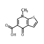 CAS 登录号：67637-78-9， 7-甲基-4-氧代-4,7-二氢噻吩并[2,3-b]吡啶-5-羧酸