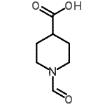 CAS 登录号：67659-34-1， 1-甲酰基-4-哌啶羧酸