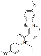 CAS 登录号：67800-88-8， 1-乙基-2-[(3-乙基-5-甲氧基-2(3H)-苯并硒唑亚基)甲基]-6-甲氧基喹啉鎓溴化物