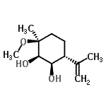 CAS 登录号：678159-56-3， (1R,2R,3S,6R)-6-异丙烯基-3-甲氧基-3-甲基-1,2-环己烷二醇