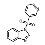结构式 CAS# 678173-43-8, 1-(3-吡啶基磺酰基)-1H-苯并三唑