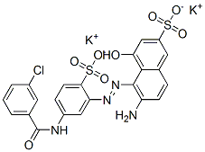 CAS#: 67875-06-3， Dipotassium 6-Amino-5-[[5-[(3-Chlorobenzoyl)Amino]-2-Sulphonatophenyl]Azo]-4-Hydroxynaphthalene-2-Sulphonate