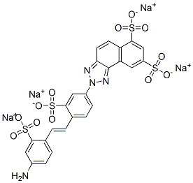 CAS#: 67875-19-8， Tetrasodium 2-[4-[2-(4-Amino-2-Sulphonatophenyl)Vinyl]-3-Sulphonatophenyl]-2H-Naphtho[1,2-d]Triazole-6,8-Disulphonate