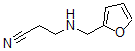 结构式 CAS# 6788-68-7, 3-[(2-呋喃基甲基)氨基]-丙腈