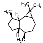 CAS 登录号：6790-78-9， (1aR,4R,4aS,7R,7aR,7bS)-1,1,4,7-四甲基十氢-1H-环丙并[E]薁