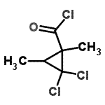 CAS 登录号：68077-53-2， 2,2-二氯-1,3-二甲基环丙烷甲酰氯