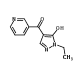 CAS 登录号：680972-05-8， (1-乙基-5-羟基-1H-吡唑-4-基)(3-吡啶基)甲酮