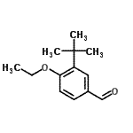 结构式 CAS# 681443-02-7, 4-乙氧基-3-(2-甲基-2-丙基)苯甲醛