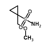 structure of CAS# 681808-28-6, 1-(methoxymethyl)cyclopropane-1-sulfonamide;1-(methoxymethyl)cyclopropane-1-sulfonamide