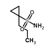 结构式 CAS# 681808-58-2, 1-丙基环丙烷-1-磺酰胺
