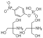 结构式 CAS# 68189-42-4, 4-硝基苯基磷酸酯二(三(羟基甲基)甲胺)盐
