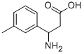 结构式 CAS# 68208-17-3, 3-氨基-3-间甲苯基-丙酸