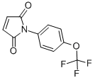 structure of CAS# 68255-58-3, 1-[4-(Trifluoromethoxy)Phenyl]-1H-Pyrrole-2,5-Dione;1-[4-(Trifluoromethoxy)Phenyl]-3-Pyrroline-2,5-Quinone;Zinc00040204;Sbb002382