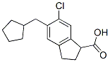 CAS#: 68266-57-9， 6-Chloro-5-(Cyclopentylmethyl)-2,3-Dihydro-1H-Indene-1-Carboxylic Acid