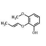 CAS 登录号：682772-48-1， 3-甲氧基-2-[(1E)-1-丙烯-1-基氧基]苯酚