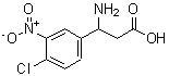 structure of CAS# 682804-60-0, 3-Amino-3-(4-chloro-3-nitrophenyl)propanoic acid;3-(4-Chloro-3-nitrophenyl)-β-alanine #;3-Amino-3-(4-chloro-3-nitro-phenyl)-propionic acid;3-AMINO-3-(4-CHLORO-3-NITRO-PHENYL)-PROPIONICACID