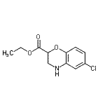 structure of CAS# 68281-43-6, Ethyl 6-chloro-3,4-dihydro-2H-1,4-benzoxazine-2-carboxylate;6-CHLORO-<wbr>3,4-DIHYD<wbr>RO-2H-BEN<wbr>ZO[1,4]OX<wbr>AZINE-2-C<wbr>ARBOXYLIC<wbr>ACIDETHYL<wbr>ESTER;ethyl 6-chloro-2H,3H,4H-benzo[e]1,4-oxazine-2-carboxylate;Ethyl 6-chloro-3,4-dihydro-2H-1,4-benzoxazine-2-carboxylate