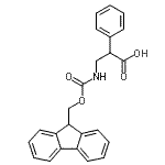 结构式 CAS# 683217-60-9, 3-{[(9H-芴-9-基甲氧基)羰基]氨基}-2-苯丙酸