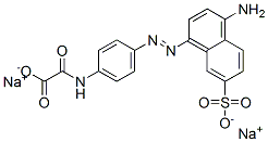 CAS 登录号：68400-55-5， [[4-[(4-氨基-7-磺酸基-1-萘基)偶氮]苯基]氨基]氧代乙酸二钠