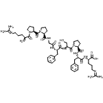 结构式 CAS# 6846-03-3, L-精氨酰-L-脯氨酰-L-脯氨酰甘氨酰-L-苯丙氨酰-L-丝氨酰-L-脯氨酰-L-苯丙氨酰-L-精氨酸