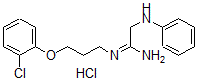 CAS#: 68518-39-8， 2-Anilino-N'-[3-(2-chlorophenoxy)propyl]ethanimidamide hydrochloride