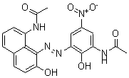CAS#: 68540-99-8， N-[3-[[8-(Acetylamino)-2-Hydroxy-1-Naphthalenyl]Azo]-2-Hydroxy-5-Nitrophenyl]-Acetamide