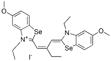 CAS 登录号：68555-40-8， 3-乙基-2-[2-[(3-乙基-5-甲氧基-3H-苯并硒唑-2-亚基)甲基]丁-1-烯基]-5-甲氧基苯并硒唑鎓碘化物