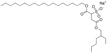 CAS 登录号：68630-88-6， 4-(2-乙基己基) 1-十八烷基 2-磺酸基琥珀酸酯钠盐