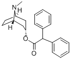 structure of CAS# 6878-98-4, Diphenyltropine;2-[3-(8-Methyl-8-Azabicyclo[3.2.1]Octan-3-Yl)Phenyl]-2-Phenyl-Acetic Acid;2-[3-(8-Methyl-8-Azabicyclo[3.2.1]Octan-3-Yl)Phenyl]-2-Phenyl-Ethanoic Acid;(Diphenylacetyl)Atropine